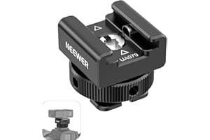 NEEWER Adapter do montażu na zimną stopkę kompatybilny z DJI Mic 2 Rode Wireless GO II Hollyland Saramonic NEEWER bezprzewodowy mini mikrofon, przeciwzakłóceniowy przesunięty kontakt projekt dla