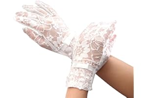 RDWESZOD Lady Lace Flower gloves élégant court gants en dentelle pour la fête d'opéra de mariage