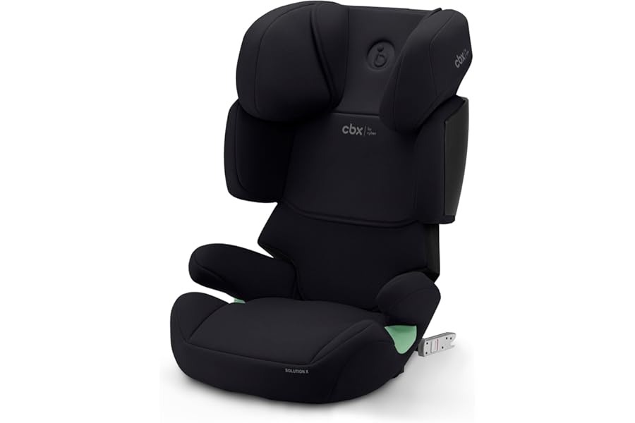 CBX by CYBEX Solution X i-Fix Children's Car Seat with and Without ISOFIX, for Children from 3 to 12 Years (100 - 150 cm), 15 to 50 kg approximately, Pure Black