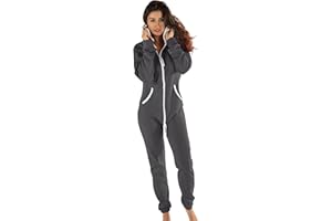 GENNADI HOPPE Hoppe Gennadi Combinaison pour femme Onesie Jogger Combinaison de jogging Survêtement – Coupe ajustée