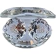 CHUNGROO Allah Mohammed Crystal SHOWPIECEC Crystal Diamond Shaped/Allah Mohammed Printed Diamond Home, Office and Car Dashboard Idol Showpiece