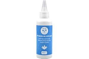 PET WIZ Gel dentaire pour animaux de compagnie à l'aloe vera | Soin bucco-dentaire sans balais, réduction de la plaque, tartre et soin des dents et des gencives des chiens et des chats tout en rafraîchissant