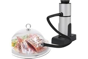 Fansheng Fumoir à Cocktail Portable - Pistolet à Fumée pour Boissons, Whisky, Poissons, Fruits de Mer, Fromages - Fumoir à Froid avec Tuyau pour Cuisine D'intérieur et Barbecue