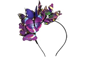 GWAWG Serre-tête papillon - Accessoire de cheveux pour femmes, filles, enfants, fête de mariage, Halloween, festival