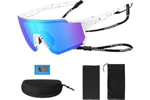 ROSELEE Occhiali Ciclismo Uomo Donna Occhiali Veloci Polarizzati UV400 Occhiali Running Bici MTB Occhiali da Sole Sportivi per Sport Motociclismo Corsa Sci Alpinismo Pesca Golf Rave all'aperto Arancione