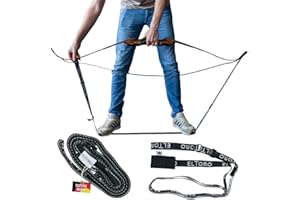 ‎ELTORO elTORO Spanngurt Bogen Spannschnur für Recurvebogen – robuster Nylon-Gurt 230 cm mit gummierter Auflagefläche, sichere Spannhilfe für Langbogen, Zubehör Bogenschießen