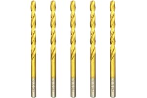 HILPATY Forets à métaux HSS Titane Professional Forets à Métaux en Acier Inoxydable, Standard DIN 338