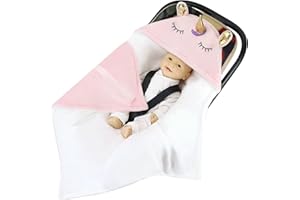 Hivia Sacco Passeggino Universale Sacco Ovetto Invernale per Carrozzina universale，90 * 90CM Unicorno Rosa Copri Ovetto Neonato Universale Regalo Neonata Femmina