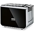 Siemens TT86103 Toaster / 860 Watt / für 2 Scheiben / wärmeisoliertes Gehäuse / schwarz