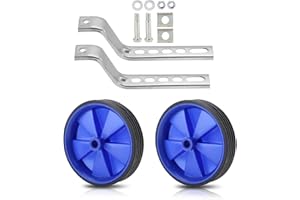 UMAIL Kids Bike Stabilisers Universal Bicycle Training Wheels for Childs Bike, Stabilizers Support Wheels for 12 14 16 18 20 Inch Bikes (Blue)