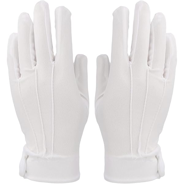 2 Paia Guanti Da Cerimonia VIUWIZE - Nero, Cotone E Poliestere - Per Eventi Formali - Foto 2