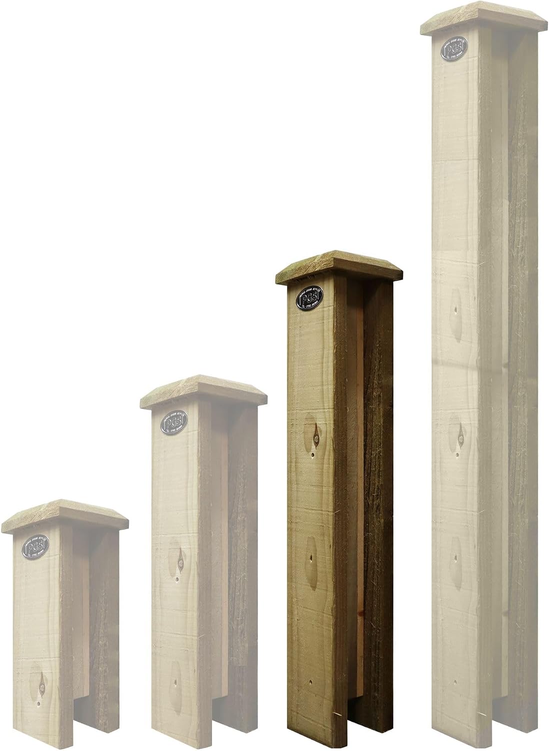 Premier Garden Supplies Concrete Post Extenders (2-WAY STRAIGHT) W.100mm x D.100mm x Height 2ft (60cm) Designed for Flat or Bobble Top Posts Can be self adjusted for Pyramid Top