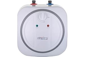 TEW dexPro 2kW Unvented Undersink Water Heater with Rapid Heat Blue Diamond Enamel Coating Rust Proof and Corrosion Resistant Insulation Tank for Residential and Commercial Use 6 litres Storage