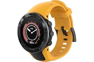 Chainfo Bracelet de Montre compatible avec Suunto 5, Bracelet respirable de montre-bracelet de silicone NO230508