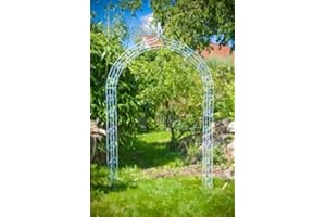 KUHEIGA Rosenbogen aus Metall 10mm Massiveisen! Breite: 160cm Verzinkt/Zink
