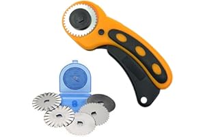 VIENTIANE 45 mm Cutter Rotatif, Couteau Rotatif Couteau à Découpage pour la Coupe du Tissu, de la Carte, du Papier, du Cuir