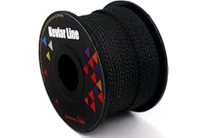 emma kites 100% geflochtenes Kevlar-Schnur-schwarzes Gebrauchs-Kabel für Tätigkeiten im Freien, taktisches, Überleben und andere allgemeine Zweckbestimmung