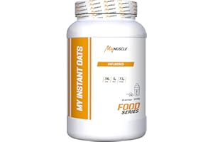 MyMUSCLE - My Instant Oats - Farine d’Avoine Micronisée en Poudre - Saveur Neutre 1,5kg - 30 Portions