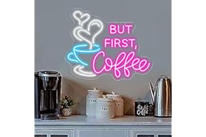 HFHUNGKEONG Panneau néon en acrylique avec interrupteur à intensité variable et chaîne de suspension pour café, bar, fête, salon, cadeau 35,6 x 28,7 cm (rose)