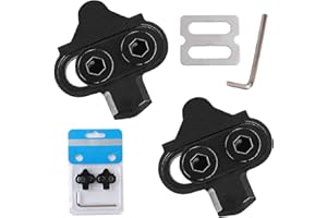 ZOUWEL 2 Piezas Calas Tacos de Bicicleta para Shimano SPD SH51 MTB Spinning Juego de Calas Look Carretera Calas para Pedales Compatibles con Calas Shimano Carretera SPD SM-SH51