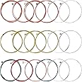Guitar Strings, 3 Sets of 6 Acoustic Guitar Strings Replacement Steel String for Acoustic Guitar (1 Brass, 1 Copper and 1 Multicolor Set)