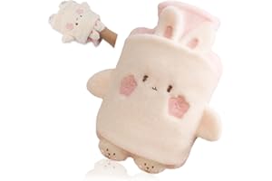 Lvjkes Borsa acqua calda, 1L Borsa dellacqua calda con Coperchio, Carino animali Hot water bag, Smontabile per la pulizia, Prova di esplosione e di perdite, Adatta a bambini e adulti (Conigli)