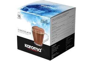 CAFFÈ KAROMA Karoma® 16 capsule Bevanda al Cioccolato compatibili con Nescafè Dolce Gusto