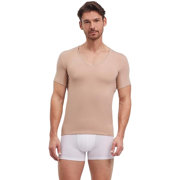 FALKE Herren Unterhemden 2er-Pack – Deep V-Neck Aus ägyptischer Baumwolle, Hautfreundlich & Atmungsaktiv