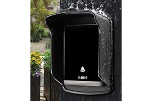 Universal Türklingel Regenschutz HAMON Plastik 13.5cmx9.0cm Kunststoff Wasserdichte Abdeckung für RFID-Zugriffskontrolltastatur Regenabdeckung für Zugangstürklingel (S)