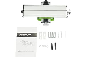 CUCUMMOO Frästisch Arbeitstisch Maschine Koordinatentisch Mini Multifunktion Arbeitstisch Fräsen ArbeitenSchraubstock Kreuzsupport Frästisch Verbundbohren Gleittisch für Tischbohrmaschine Adjustme X-Y