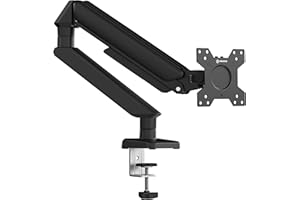 ONKRON Braccio per Monitor da 13 a 32 pollici - Supporto Schermo PC Scrivania in Colore Nero con Peso fino a 8 kg - Asta Monitor Girevole e Inclinabile max VESA 100x100 mm - Accessori Scrivania G45-B