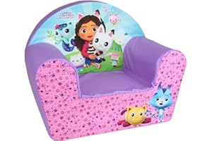 Fun House | Fauteuil Club Gabby Et La Maison Magique pour Enfants 12 Mois+ | Mousse Légère et Lavable | Dimensions 52 X 33 X 42Cm | Licence Officielle | Origine France Garantie | Mobilier Garçon Fille