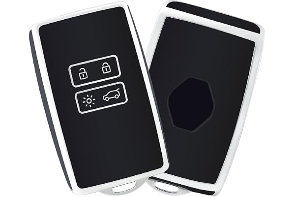 OFFCURVE Etui a Clef Couvre Clef Étui à Clé Coque Clé pour Renault Clio Espace 5 Master Bus Talisman Megane USW Fluence Duster Megane Kadjar Coque Captur Zoe Koleos Scenic Arkana Dacia Sandero Kangoo