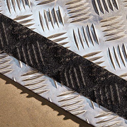 NAC INDUSTRIAL Antideslizante Seguridad Cinta - NAC SAFETY SELF-ADAPTIVE - Auto adjustable con Fuerte Adhesivo para superficies estampadas e irregulares - Varios Tamaños y Colores (10cm x 3m, Negro)