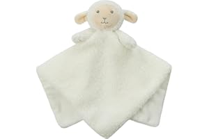 Royal Icon Super Soft Baby Comforters Baby Boys & Girls Comforter Baby Comforter Toy Elephant/Giraffe/Cow Cuddly Fleece Toy Are Ideal for New Baby Gifts and for Peaceful Sleep 19C199 (Lamb - 267)