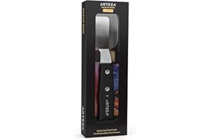 Arteza Palette Knife, Size No. 2, Durable Stainless Steel Blade & Break-Resistant Wooden Handle, Painting Knife for Oil & Acrylic Paints