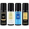Bella Vita Luxury Unisex Body Parfum Spray Deo Travel Gift Set, Pack Of 4 X 50Ml With Lemon Blackcurrant Lavender & Bergamot No Gas Long Lasting Fragrance Deodorant