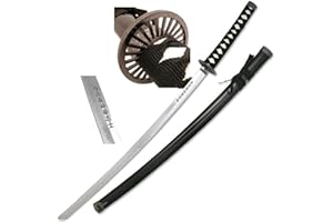 57 SPECIAL REPLICAS Spada Katana, Katana Vera Samurai Katana Acciaio con fodero per decorazione per collezionisti o come regalo Plus Espositore