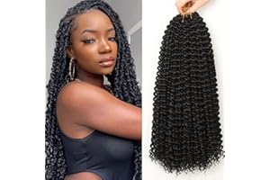 ShowJarlly Passion Twist Hair 7 przedłużek do włosów 46 cm, warkoczyki, 1B#