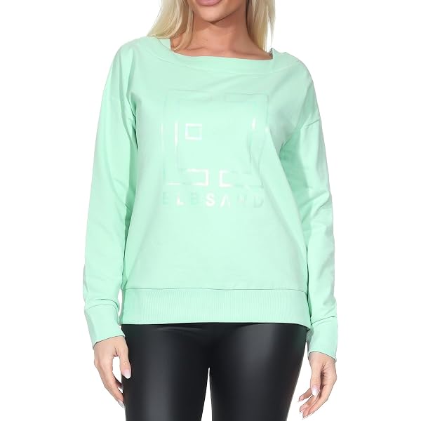 GINA LAURA Women's Streifen-Sweatshirt Mit Kontrast Knöpfen, Lightpink, S Plus : Buy Online At Best Price In KSA - Souq Is Now