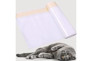 NOSEPRINT Lot de 45 sacs de litière résistants aux rayures (83 x 45 cm) pour litière pour chat de taille moyenne à grande taille avec cordons de serrage
