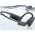 TELNP Swimming Headphones, IPX8 Waterproof Headphones Swimming,Bluetooth 5.3 Bone Conduction Headphones with Built-in 32Gb MP3 Player,Open-Ear Underwater earphones for Running Cycling Diving