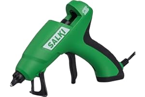 SALKI Pistola de Encolar 60W con Sistema Comfort – Compatible con Barras Termofusibles de 12 mm, Ideal para Manualidades y Reparaciones, 240V
