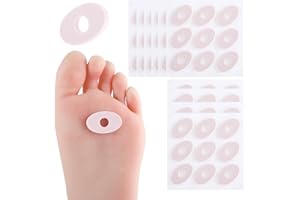 LLOUSSAK Pack of 90 Corn Plasters, Foam Callus Cushions, Corn Rings Bubble Plasters, Foot Protection, Anti-Friction, Corn Plasters for Calluses, Non-Slip Foot Pain Relief