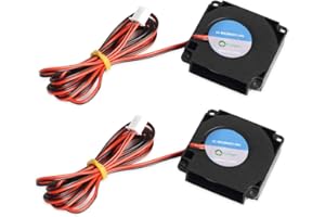 Furiga 4010 - Ventola di raffreddamento brushless, 40 mm, 24 V, CC, 0,07 A, 40 x 40 x 10 mm, turbo idraulica con cavo XH2.54-2P, per stampante 3D, 2 pezzi