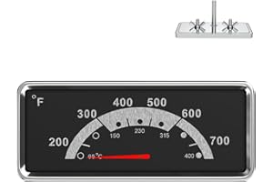 BQMAX 3.6" Grill Thermometer Gauge for Nexgrill 720-0898, 720-0830A, 720-0896, 720-0864M, BBQ Thermometer for Kenmore 146.23673310, 148.16154210, 148.16154211, Grill Thermometer Temperature Range 200-700