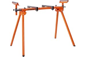 DOVAMAN Supporto Troncatrice, Facile Installazione e Ripiegamento in 3 Fasi, Design Leggero 10 kg, Capacità 150 kg, Guida Max 198 cm, Compatibile con DMS01A e la Maggior Parte Troncatrice - MS01A