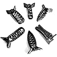 BHARATGAURAV - Hair Accessories Banana Clutcher (Medium, Black) Pack of 6