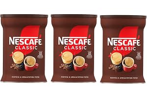 Nescafe Klassisk frappe 3x 200 g, snabbkaffe, iskaffe, grekiskt kaffe, Frappé Greece (600 g)