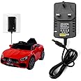 12V Battery Charger for Kids Electric Car,CJBIN 12V 1000mA Charger for Ride on Toys Car,Kids Electric Car Char-ger,Power Adapter for Childs Elec-tric Ca-r,Motorcycle,Quad Bike,Sports Ca-r,5.5mm*2.1mm